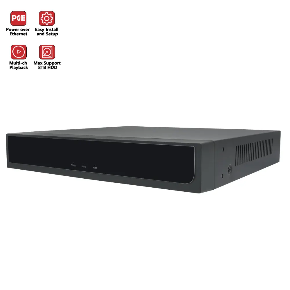 12MP 32CH 20CH 12CH 8CH POE NVR jusqu'à 8 To HDD Plug & Play 4K système de caméra de sécurité 6MP 5MP 8MP enregistreur vidéo réseau