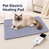 Tapis chauffant pour animaux de compagnie, épais, isolé, imperméable, antidérapant, pour chats et chiens, couverture électrique thermostatée, contrôle de la température, hiver