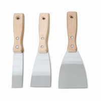 Grattoir à peinture avec manche en bois 25mm/50mm/70mm/90mm-100mm pour la préparation des surfaces de carrelage