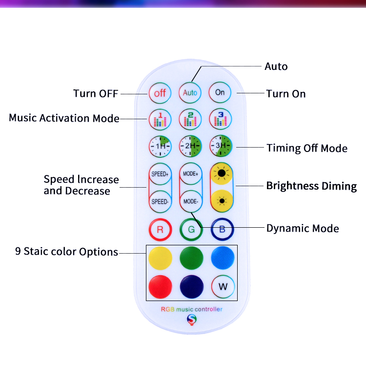 Creative Modern Color Changing Smart Wireless Wifi App Control Music RGB Wall Corner Led Floor Lamp for Bedroom