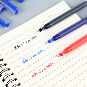 Giant Writing Gel <b>Pen</b> 0.5mm Large Capacity Black Blue Red Ink Office School Use Plastic Body - Product Image 2