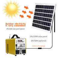 Système d'éclairage multifonctionnel portable pour mini panneau solaire domestique 540Wh Onduleur à onde sinusoïdale pure Batterie lithium-ion Radio MP3 MPPT