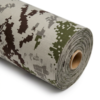 Tissu Pongee enduit 65% polyester 35% coton, camouflage, ripstop, coupe-vent, résistant aux déchirures, tissé, pour vêtements d'extérieur