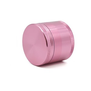 乾燥ハーブグラインダー4層カスタマイズ可能なフラットアルミ合金研削タバコとコーヒー豆 - Product Image 3