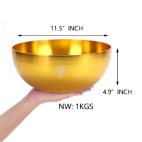 Cuencos cantores sintonizados 240 HZ B3 Note, 10 pulgadas de terapia de frecuencia Schumann para baño curativo de sonido Ideal para meditación Yoga Reiki