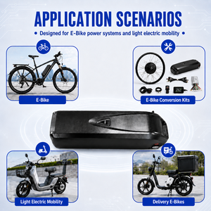 Kit de conversion de vélo électrique 3.6V 3200mAh avec batterie intégrée 36V 13Ah de type Hailong 2 pour moteur de moyeu 250W 350W 500W - Product Image 3