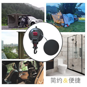 Ventouse à vide Fiery Fox grande noire avec boucle rouge pour tente de toit de voiture, équipement de camping - Product Image 5