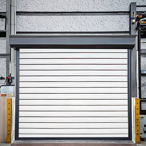 Porte de <span class=keywords><strong>garage</strong></span> intelligente à télécommande, porte de <span class=keywords><strong>garage</strong></span> à <span class=keywords><strong>enroulement</strong></span> en alliage d'aluminium, résistante au vent, directement de l'usine - Product Image 1