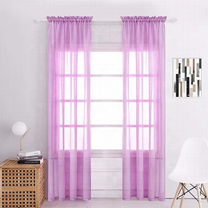 Beau rideau transparent de salon en lin de tissu de voile transparent à bas prix décoratif - Product Image 3