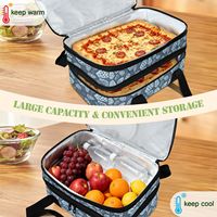 Grand sac de transport Hawaïen isotherme double couche 24L, extensible, design personnalisé, motif hébreu, forme coquille, avec poignée, pour l'été Aloha