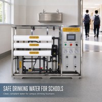 Équipement de traitement d'eau par osmose inverse industriel 6 T/H, machine de purification par osmose inverse, usine de traitement d'eau commerciale, OEM ODM