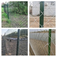 Columna Triangular en Forma de Y de Hierro Fundido Sólido Antioxidante con Malla Soldada para Cercas de Alambre Exteriores, Varilla Puntiaguda para Cría