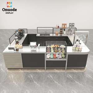 Kiosque de café et de snacks pour centre commercial à vendre – Design écologique, matériaux durables et personnalisables, acier inoxydable, recyclable, facile à nettoyer, sur mesure - Product Image 1
