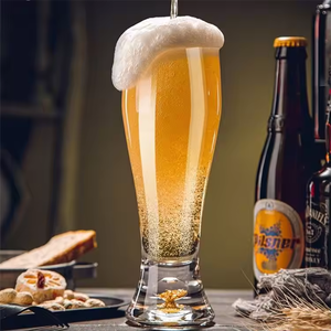 Drinking Beer <strong>Glasses</strong> <strong>Tulip</strong> Style Weizen New Design Pravite Customized Printed Clear Beer Pint <strong>Glasses</strong> for Home Party Bar - Product Image 2