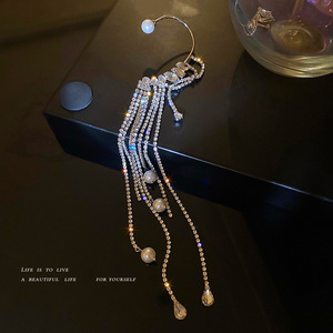 Kpop Long gland Clip sur boucle d'<span class=keywords><strong>oreille</strong></span> pour femmes dames pas de <span class=keywords><strong>Piercing</strong></span> <span class=keywords><strong>faux</strong></span> <span class=keywords><strong>Cartilage</strong></span> exquis <span class=keywords><strong>oreille</strong></span> os Clips Pendientes bijoux - Product Image 3