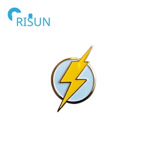 Fabricación personalizada Ziggy Pin de solapa insignia Metal <span class=keywords><strong>Bolt</strong></span> Logo Lightning Pin broche personalizado Lightning <span class=keywords><strong>Bolt</strong></span> esmalte Pin insignia - Product Image 4
