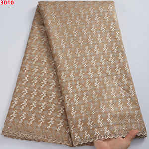 3010 venta al por mayor 100% algodón último 2022 bordado de <span class=keywords><strong>alta</strong></span> calidad Material de <span class=keywords><strong>costura</strong></span> tela de encaje seco africano para hombres o mujeres tela - Product Image 6