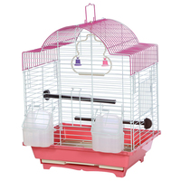 Cage à oiseaux en métal démarreur Complet petit oiseau canari finch cage blanche