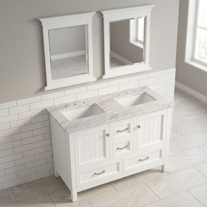 Mueble de Baño Moderno de Madera Sólida Premium, Estilo Rústico, con Lavabo de Cerámica Enmarcado, Resistente al Agua, Ecológico, para Apartamento o Taller - Product Image 2
