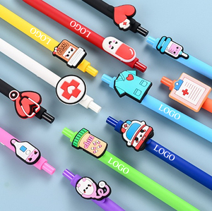 Bolígrafo <span class=keywords><strong>de</strong></span> <span class=keywords><strong>Gel</strong></span> Negro <span class=keywords><strong>de</strong></span> 0.5mm con Cuentas Redondas <span class=keywords><strong>de</strong></span> Colores Pastel Creativos <span class=keywords><strong>de</strong></span> Enfermera y Doctor, para Oficina y Escuela - Product Image 2