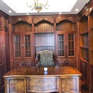 Libreria americana in legno massello/unità di visualizzazione in legno massello - Product Image 1