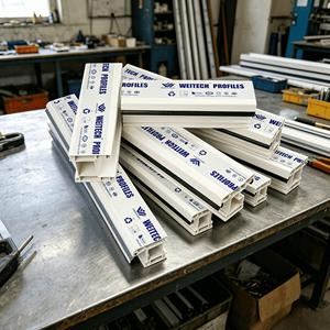 Factory Customized <strong>White</strong> Pvc Windows and Doors <strong>Upvc</strong> Pvc Extruded Plastic Profile Frame Manufacturer Pvc Exterior Window <strong>Trim</strong> - Product Image 1