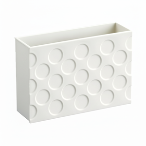 Inomata ampia custodia magnetica bianca per l'organizzazione della cucina - Product Image 1