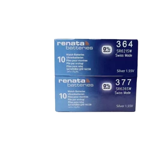Renata Barnd1.55V 364 SR621 SR626 SW 364 367 Silver Oxide Lithium Button Cell for Watches Home Appliances Toys Power Tools