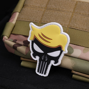 Parches Tácticos Personalizados American Tron Punisher Morale, Bordados en 3D, de Chenille y PVC, Termoadhesivos, Ecológicos e Impermeables, para Brazalete - Product Image 5