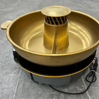 Ensemble de cuisson à la vapeur sans fumée Dansen Hollow, pour fondue, barbecue, avec table à fondue