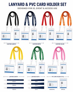 Porte-cartes en PVC étanche avec cordon détachable, étui transparent pour badge d'identification pour le bureau, l'usine ou le travail - Product Image 6