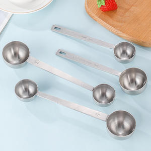 2 in 1 Scoop çift yan 15ml 30ml paslanmaz çelik 18/10 dikey toz Scoop kahve kaşık ölçme - Product Image 5