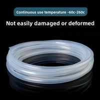 Tuyau en caoutchouc silicone inodore pour machine à eau potable domestique, résistant aux hautes températures, élastique, transparent et pur