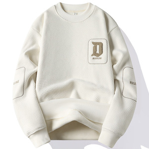 Maglione da <span class=keywords><strong>Uomo</strong></span> Invernale alla Moda in <span class=keywords><strong>Velluto</strong></span> Ricamato Foderato in Pile, <span class=keywords><strong>Maglia</strong></span> Base Calda a Collo Alto, Fornitura ODM - Product Image 3