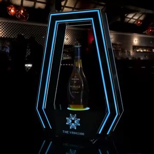 Nouveau casier à vin <span class=keywords><strong>lumineux</strong></span> créatif trapézoïdal champagne porte-vin bar boîte de nuit atmosphère accessoires liqueur présentoir - Product Image 5
