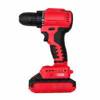 Perceuse sans fil sans balais, perceuse à main au lithium, mandrin sans clé 10 mm, perceuse électrique portable pour le bricolage à domicile, perçage du métal et du bois