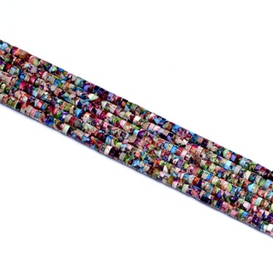 Imperial jasper heishi Vòng đeo tay Vòng Cổ Phụ Kiện 3*6 mét kinh điển phong cách tự nhiên đá trang sức làm cho phụ nữ thay đổi màu sắc - Product Image 6