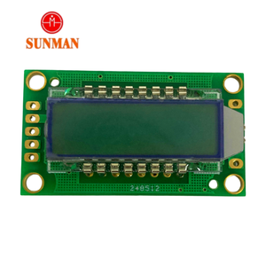 Écran LCD segmenté XMCU SMS06130E2 STN à film <span class=keywords><strong>gris</strong></span>, 6 chiffres, 3 symboles, 3 fils, série B, large plage de température, rétroéclairage jaune-<span class=keywords><strong>vert</strong></span> - Product Image 2