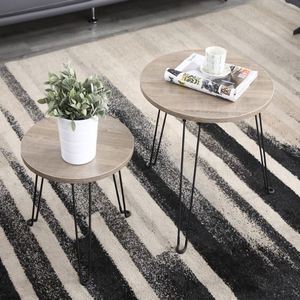 Cheap Portable Modern Metal Wire Frame Round <b>Adjustable</b> <b>Height</b> European Style Coffee <b>Table</b> for Home Office Living Room - Product Image 3