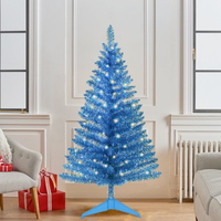 Sapin de Noël artificiel multicolore JQ de 1,2 m, décorations de Noël vibrantes en PET pour l'intérieur, pour la maison
