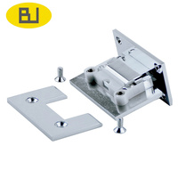 Charnières de porte en verre réglables modernes BEJOY modèle BJ701 en laiton de 5 mm, paire, installation facile, angle d'ouverture de 90 degrés, garantie 1 an