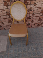 Chaise d'Hôtel de Mariage et Événement, Chaise Empilable en Métal, Fer, Acier pour Banquet