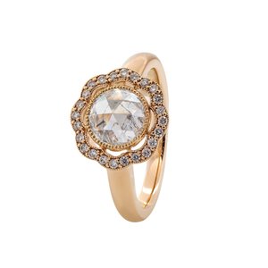 Élégante bague ouverte ajustable en argent sterling 925 avec diamant, bijou intemporel au fini poli et étincelant de qualité supérieure - Product Image 6
