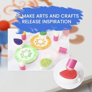 Set <span class=keywords><strong>di</strong></span> 40 Spugne Rosa Riutilizzabili e Durevoli per Pittura a Dita, Ideali per Arte Murale, Giardinaggio, <span class=keywords><strong>Disegno</strong></span> e Creazione <span class=keywords><strong>di</strong></span> Biglietti - Product Image 5
