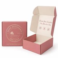 Boîtes d'emballage roses personnalisées et boîtes cadeaux pouvant être imprimées avec des logos, en matériau recyclable, boîtes d'expédition pour bijoux