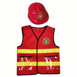 Disfraz de Bombero Premium de 6 Piezas para Niños, Uniforme de Bombero para Niños, Ideal para Fiestas de Halloween y Simulacros - Product Image 3
