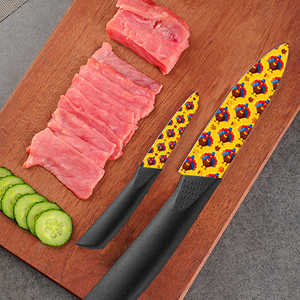 Nouvelle tendance 2 ensembles de couteaux de chef en céramique Couteau de chef professionnel Manche en plastique En stock Livraison gratuite Haute qualité Ebay Dropshipping - Product Image 4