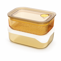 Boîte à lunch bento contemporaine en verre divisée pour préparation de repas au micro-ondes avec couvercles en PP compatibles lave-vaisselle