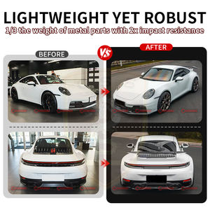 Kit de Carrocería de Fibra de Carbono Seca de Alta Calidad, Estilo OEM, para Porsche 911 992 992.2, Difusor Delantero y Trasero, Molduras y Tiras Decorativas - Product Image 3