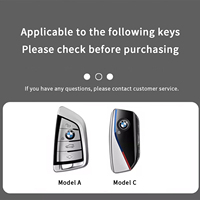 Compatible avec la coque de clé de voiture BMW X1 2026, Série 5 530Li en cuir de chèvre, X5, X7, Série 7 Premium 740Li, 735Li, coque de protection pour clé